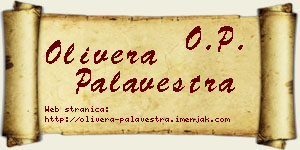 Olivera Palavestra vizit kartica